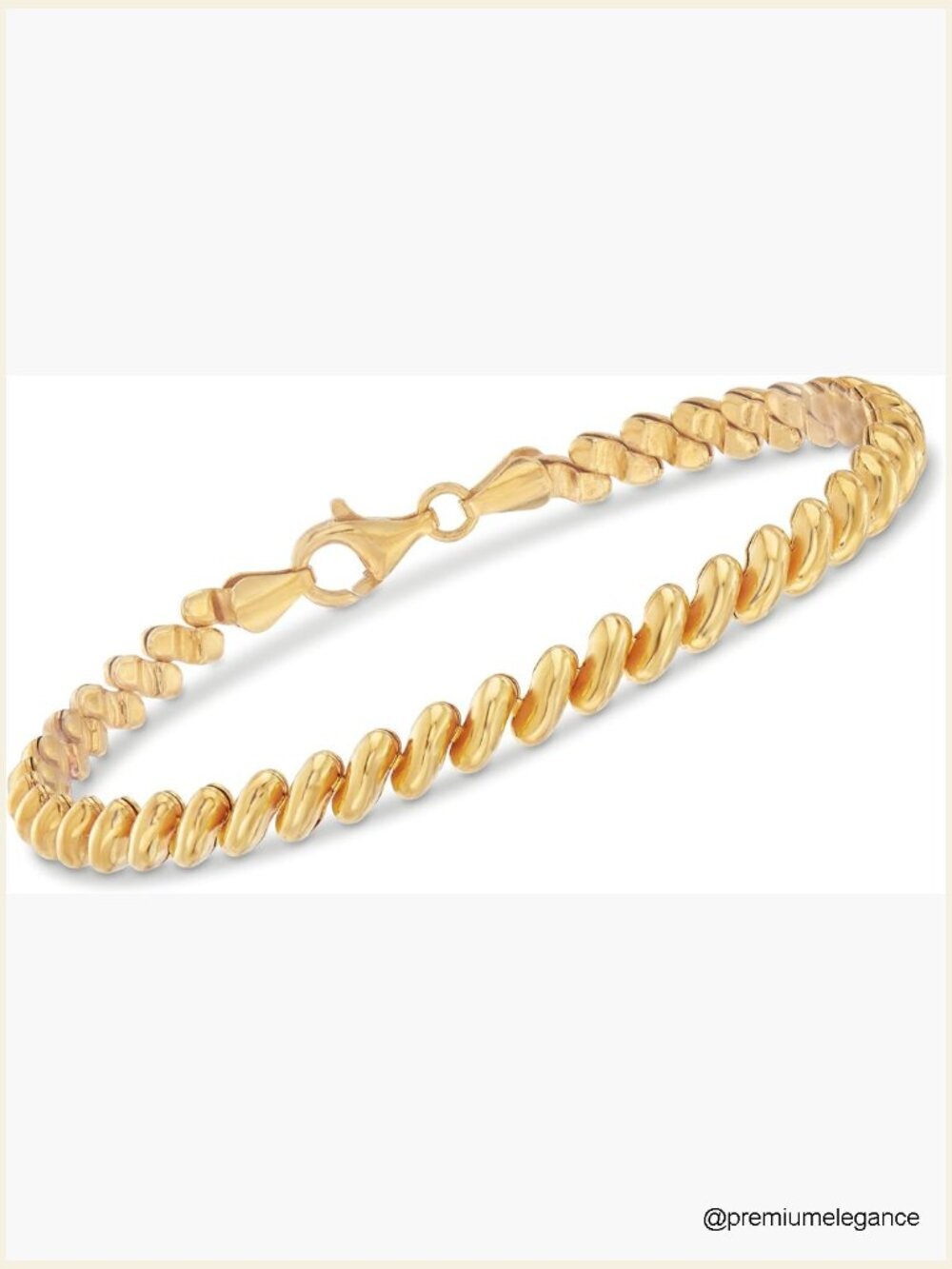 Italian 18kt Gold Over Sterling San Marco Bracelet